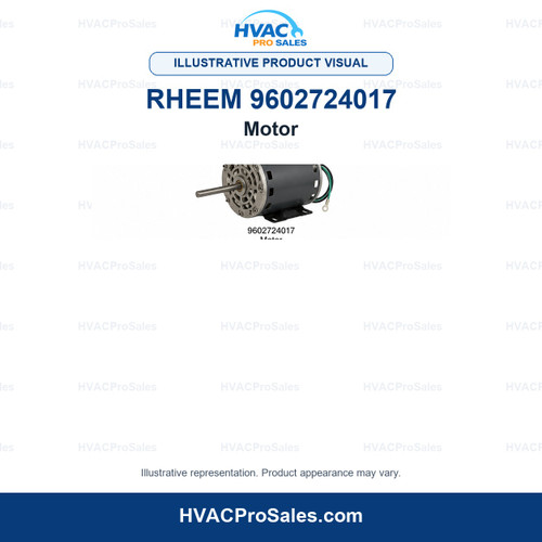 Illustrative visual of Rheem 9602724017 Motor; product appearance may vary