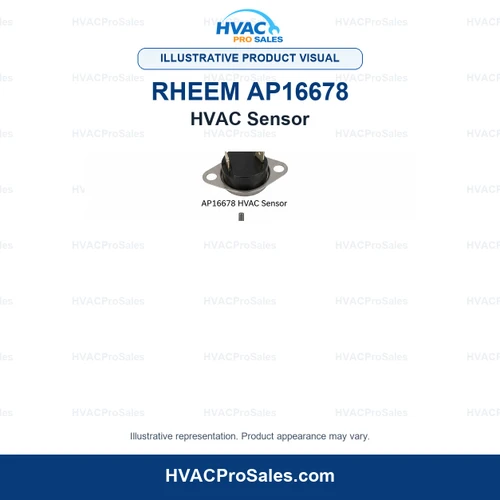 Illustrative visual of Rheem AP16678 HVAC Sensor; product appearance may vary