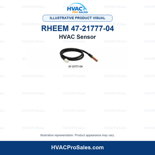 Illustrative visual of Rheem 47-21777-04 HVAC Sensor; product appearance may vary