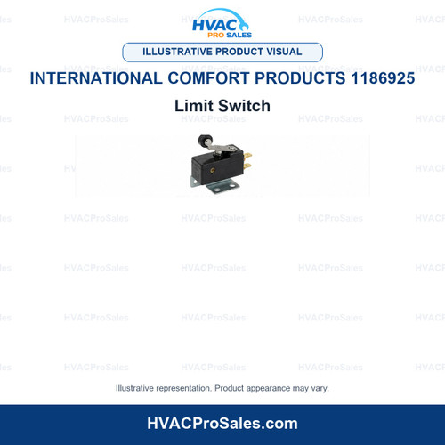 Illustrative visual of International Comfort Products 1186925 Limit Switch; product appearance may vary