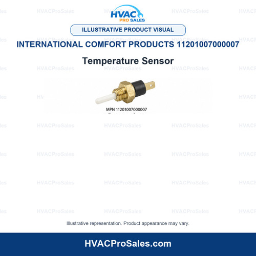 Illustrative visual of International Comfort Products 11201007000007 Temperature Sensor; product appearance may vary