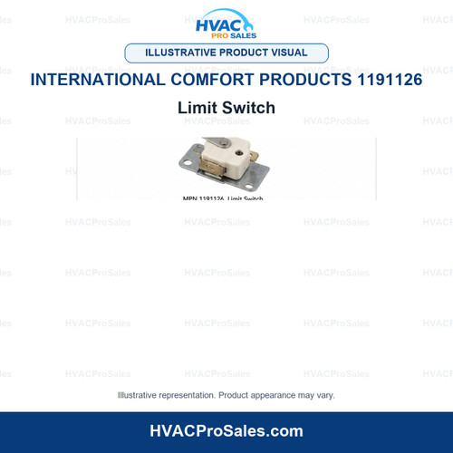 Illustrative visual of International Comfort Products 1191126 Limit Switch; product appearance may vary