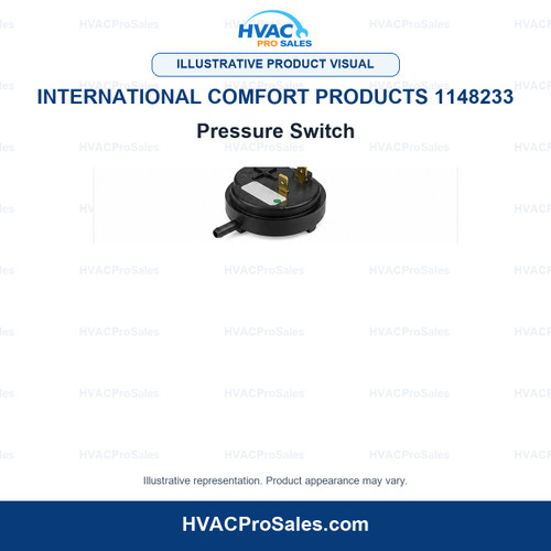 Illustrative visual of International Comfort Products 1148233 Pressure Switch; product appearance may vary