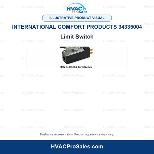 Illustrative visual of International Comfort Products 34335004 Limit Switch; product appearance may vary