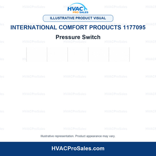 Illustrative visual of International Comfort Products 1177095 Pressure Switch; product appearance may vary