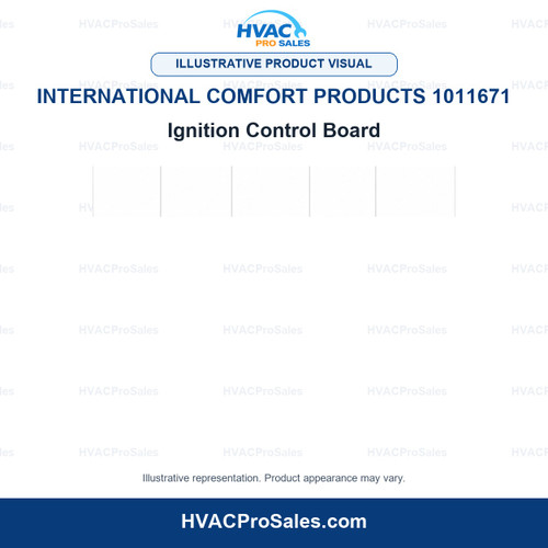 Illustrative visual of International Comfort Products 1011671 Ignition Control Board; product appearance may vary