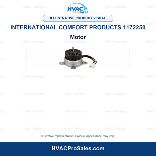 Illustrative visual of International Comfort Products 1172250 Motor; product appearance may vary