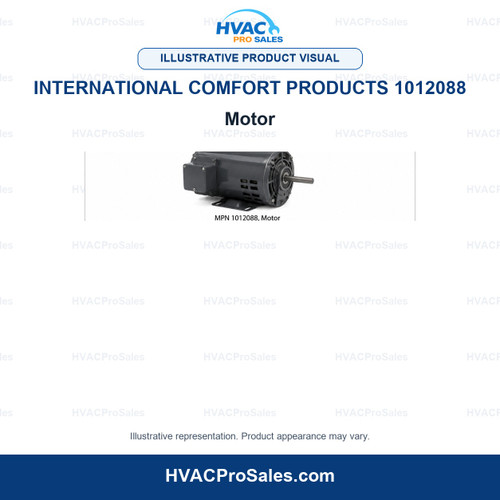 Illustrative visual of International Comfort Products 1012088 Motor; product appearance may vary