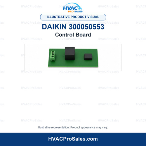 Illustrative visual of Daikin 300050553 Control Board; product appearance may vary