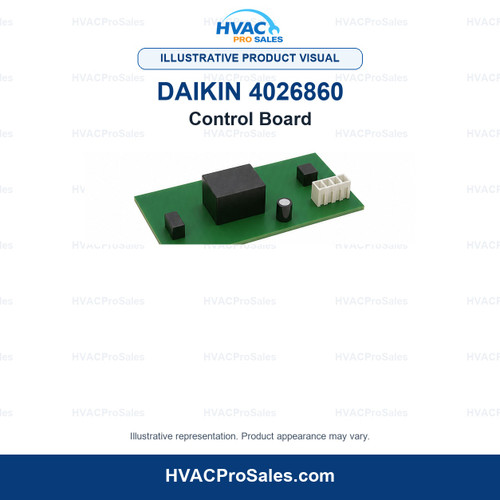 Illustrative visual of Daikin 4026860 Control Board; product appearance may vary