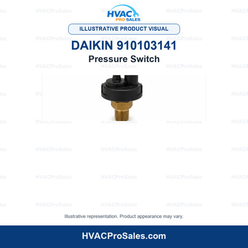 Illustrative visual of Daikin 910103141 Pressure Switch; product appearance may vary