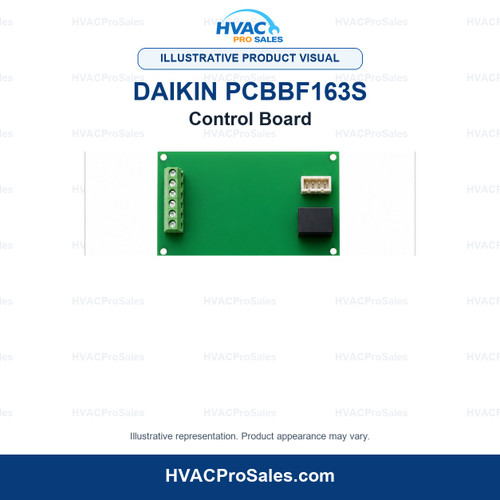 Illustrative visual of Daikin PCBBF163S Control Board; product appearance may vary