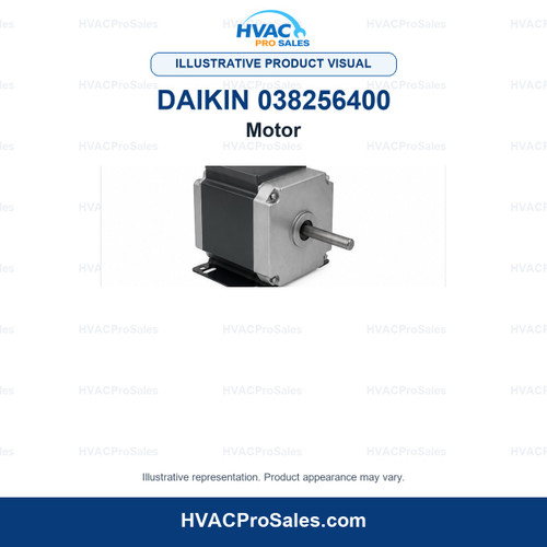 Illustrative visual of Daikin 038256400 Motor; product appearance may vary