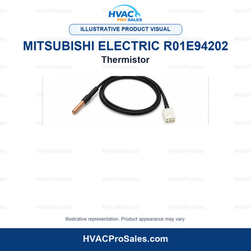 Illustrative visual of Mitsubishi Electric R01E94202 Thermistor; product appearance may vary