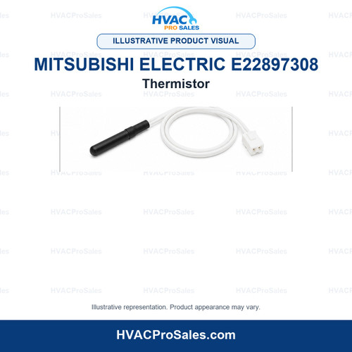 Illustrative visual of Mitsubishi Electric E22897308 Thermistor; product appearance may vary