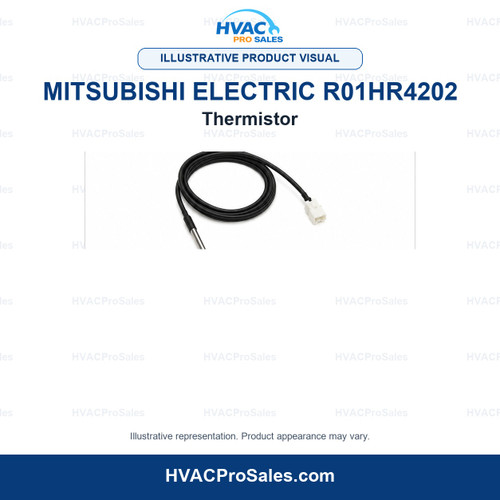 Illustrative visual of Mitsubishi Electric R01HR4202 Thermistor; product appearance may vary
