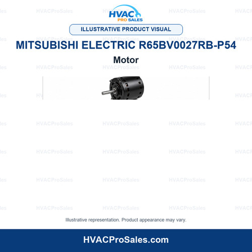 Illustrative visual of Mitsubishi Electric R65BV0027RB-P54 Motor; product appearance may vary