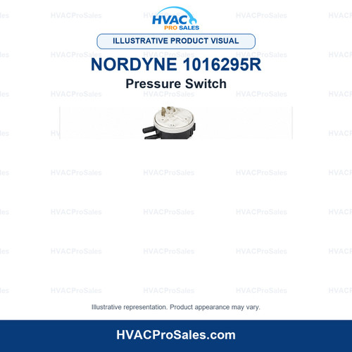 Illustrative visual of Nordyne 1016295R Pressure Switch; product appearance may vary
