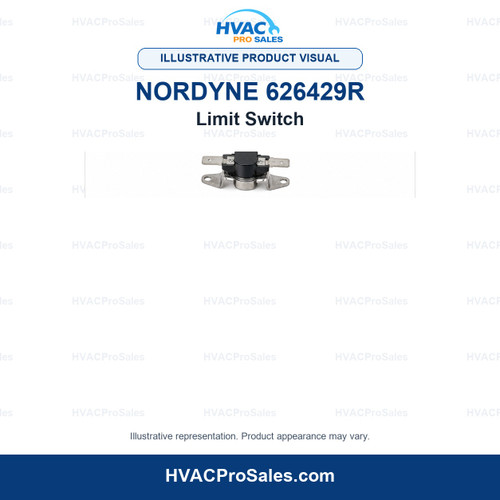 Illustrative visual of Nordyne 626429R Limit Switch; product appearance may vary