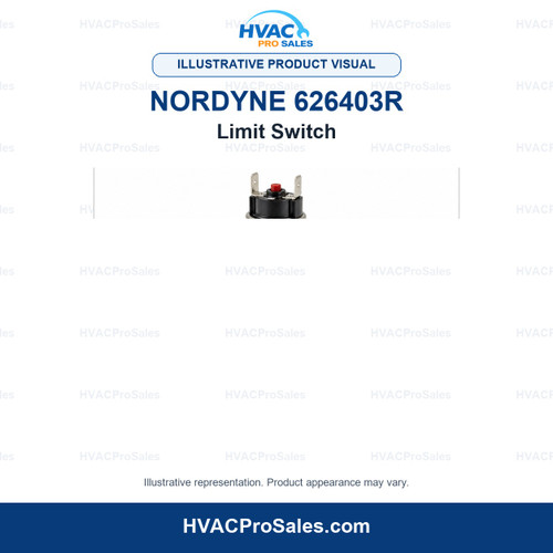 Illustrative visual of Nordyne 626403R Limit Switch; product appearance may vary
