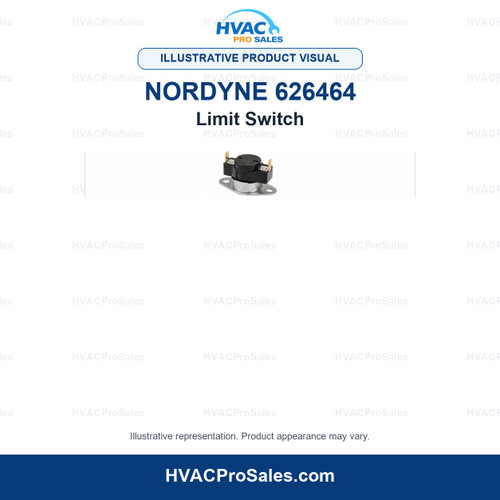 Illustrative visual of Nordyne 626464 Limit Switch; product appearance may vary
