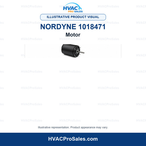 Illustrative visual of Nordyne 1018471 Motor; product appearance may vary