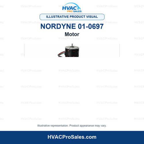 Illustrative visual of Nordyne 01-0697 Motor; product appearance may vary