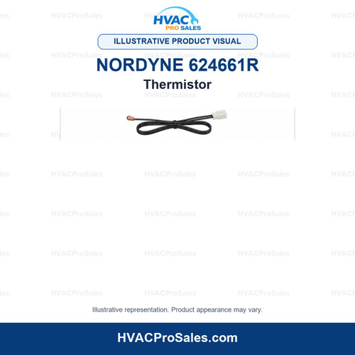 Illustrative visual of Nordyne 624661R Thermistor; product appearance may vary