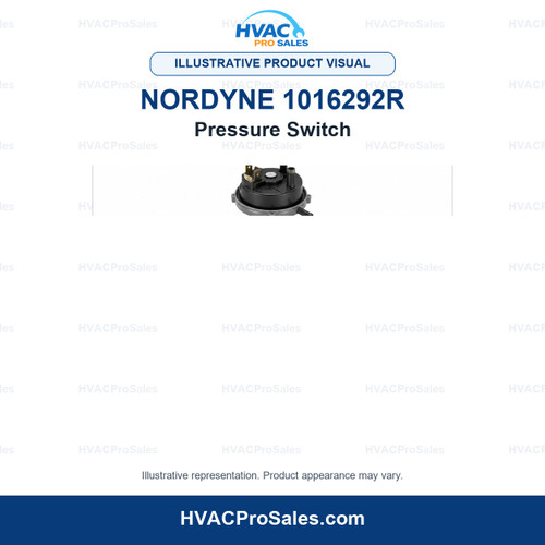 Illustrative visual of Nordyne 1016292R Pressure Switch; product appearance may vary