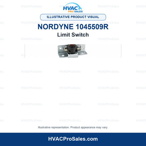 Illustrative visual of Nordyne 1045509R Limit Switch; product appearance may vary