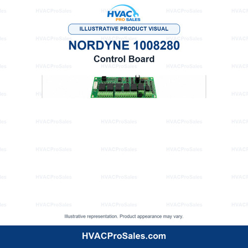Illustrative visual of Nordyne 1008280 Control Board; product appearance may vary