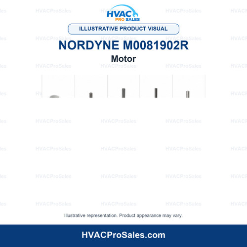 Illustrative visual of Nordyne M0081902R Motor; product appearance may vary