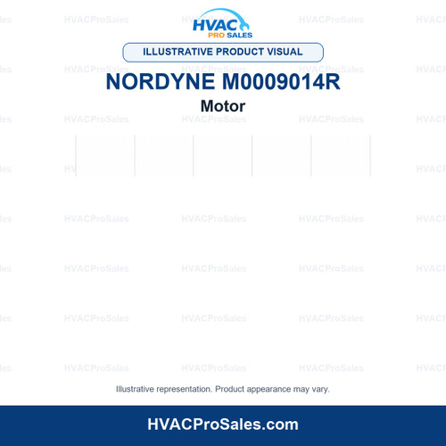 Illustrative visual of Nordyne M0009014R Motor; product appearance may vary