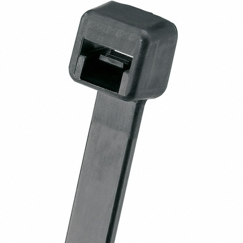 Panduit Standard Black Cable Ties, 5.6 in, 40 lb, Pack of 100