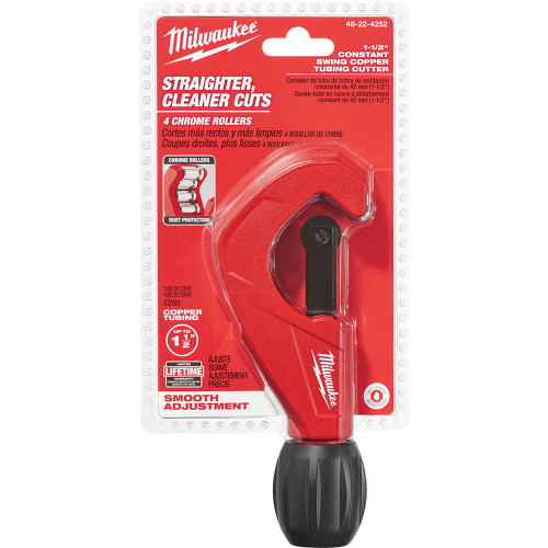 Milwaukee Tool 48-22-4252 Hand Pipe and Tube Cutter, 1/8 to 1-1/2 Inch Capacity