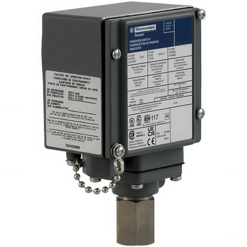 Square D 9012GCW3 170–5,600 PSI Pressure Switch