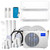 MRCOOL DIY 4th Gen 2-Zone Multi-Zone System | 4 36HP230C | 18K+18K BTU | 25ft Line Sets | WiFi Ready