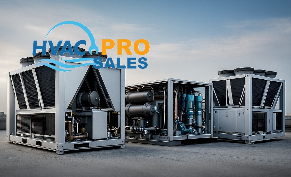 Packaged rooftop HVAC units installed on commercial building