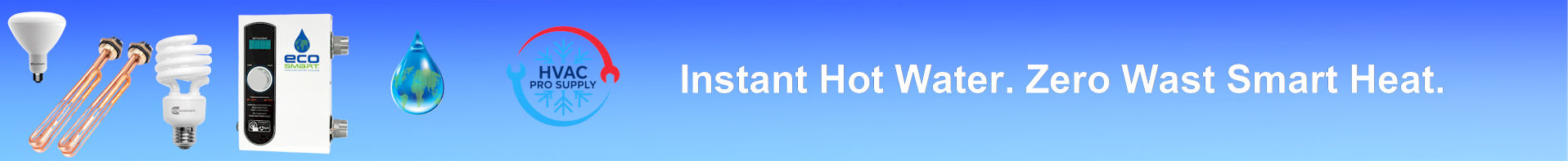 EcoSmart tankless water heaters and electric heating systems — energy-efficient hot water solutions for residential and commercial use