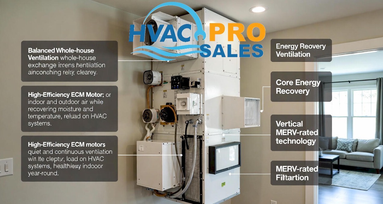 Energy Recovery Ventilator ERV system components