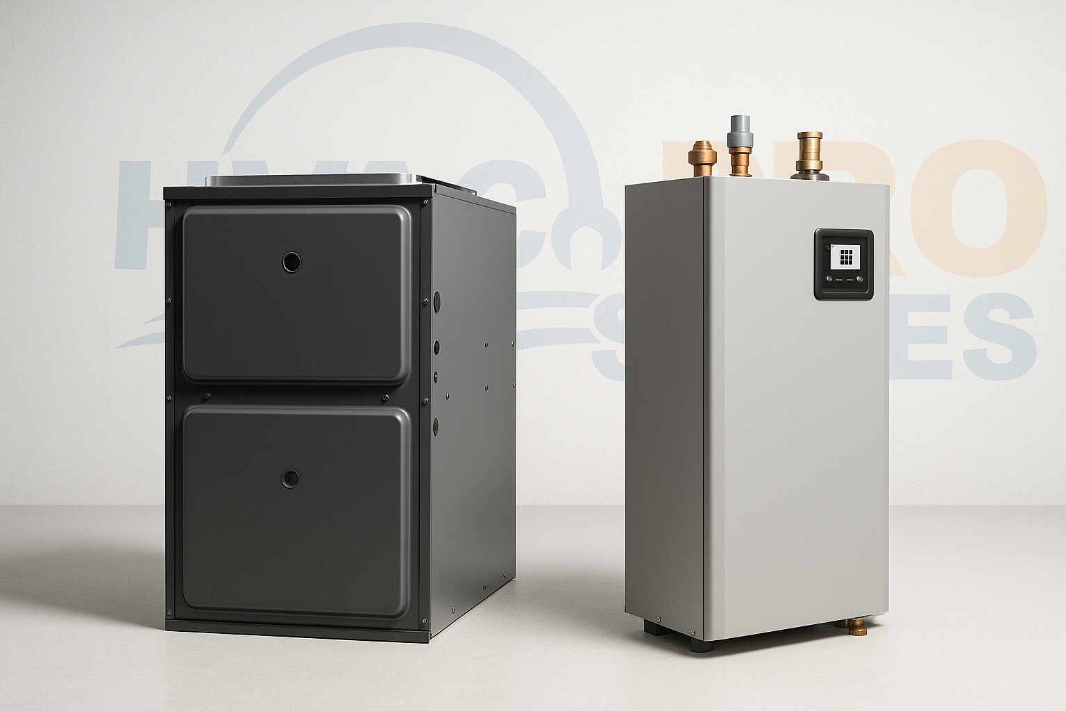 Indoor furnace and air handler units for central air systems
