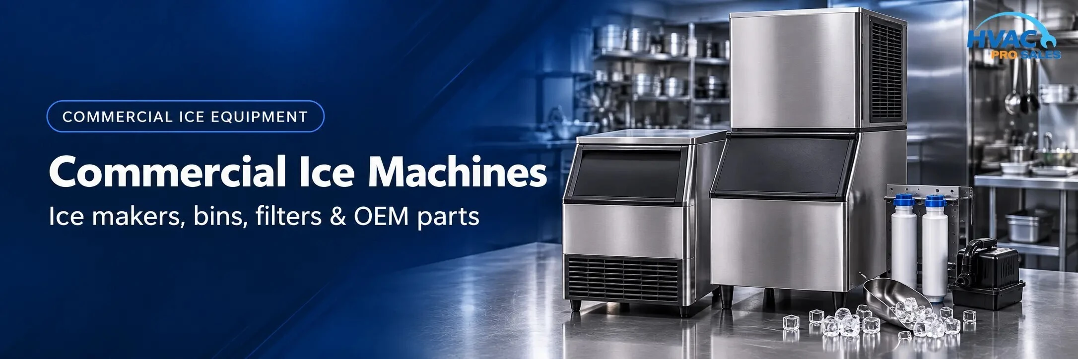Commercial ice machines and equipment for restaurants and facilities
