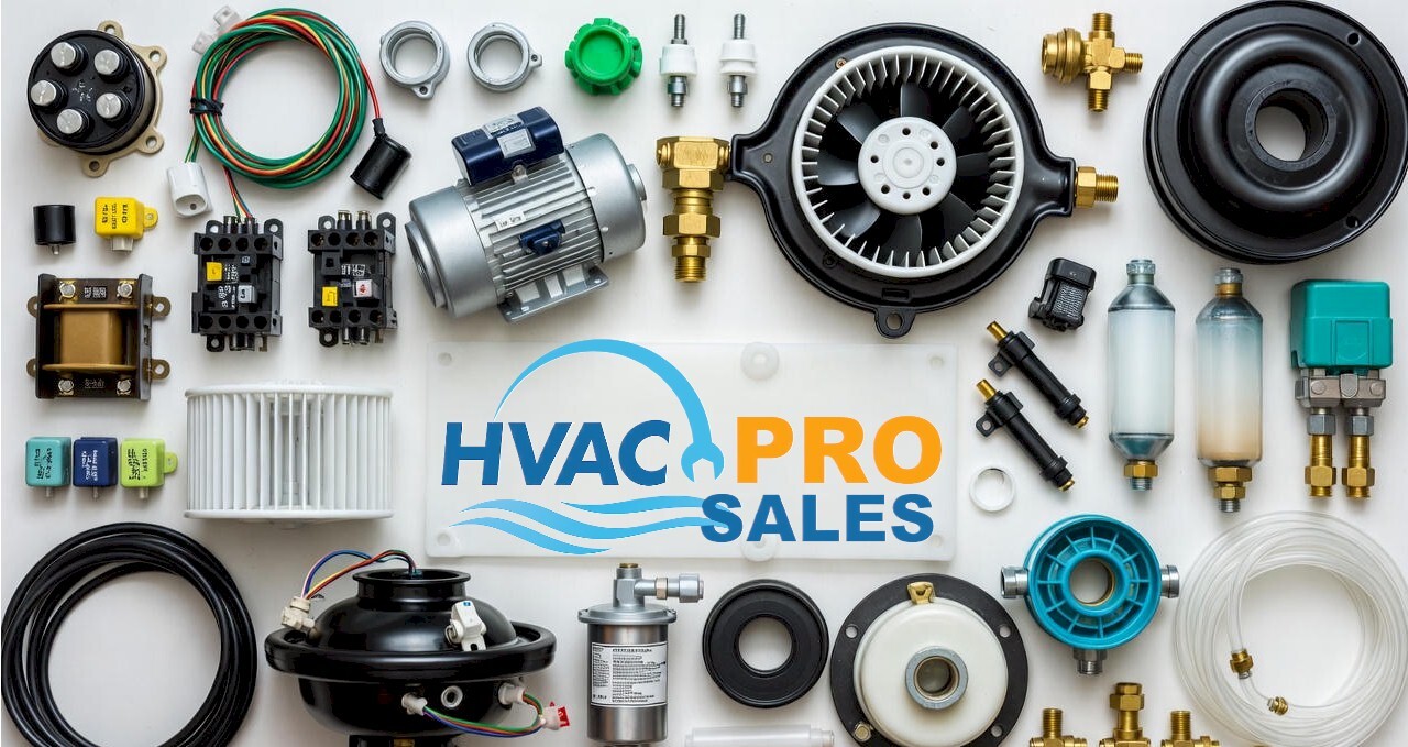Assorted HVAC components and parts for system repair