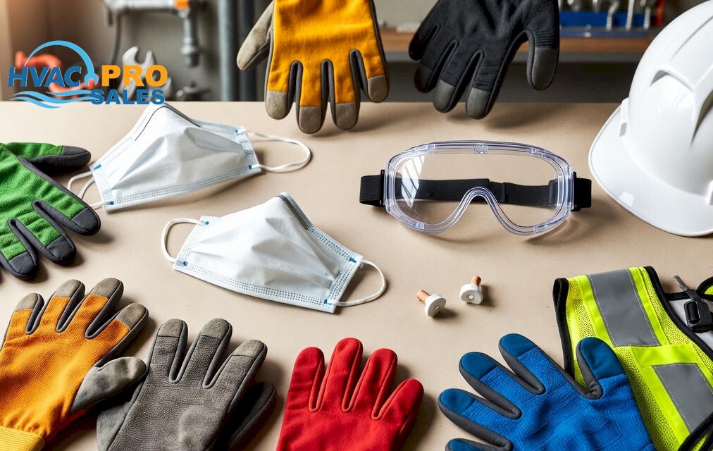 HVAC work gloves and protective gear including cut-resistant, nitrile and insulated gloves