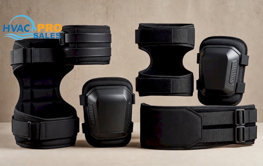 HVAC kneepads and back-support gear for technician ergonomics