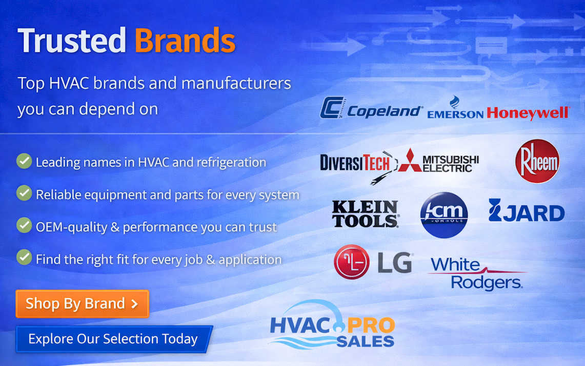 HVACProSales Authorized Brands