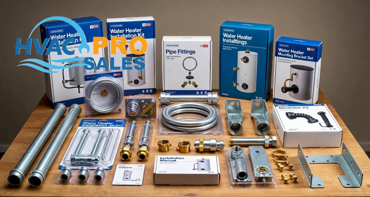 Water heater installation and mounting kits for tank and tankless units