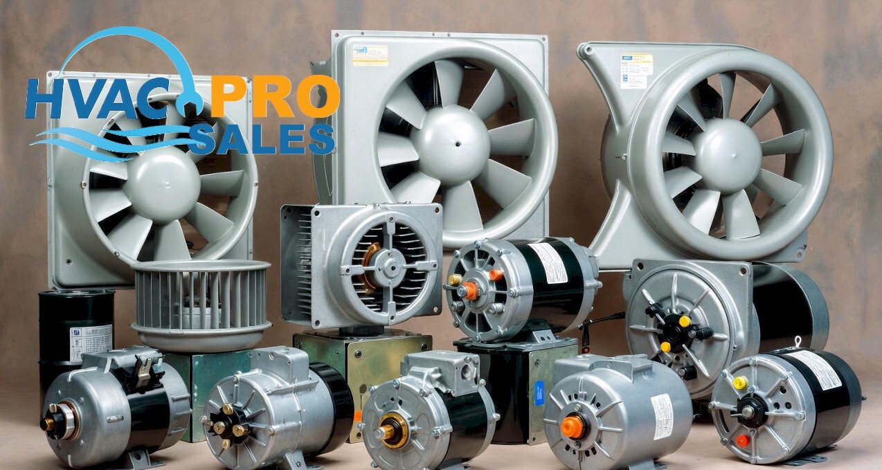 HVAC motors and blowers including blower motors, condenser fan motors, ECM motors and inducer motors
