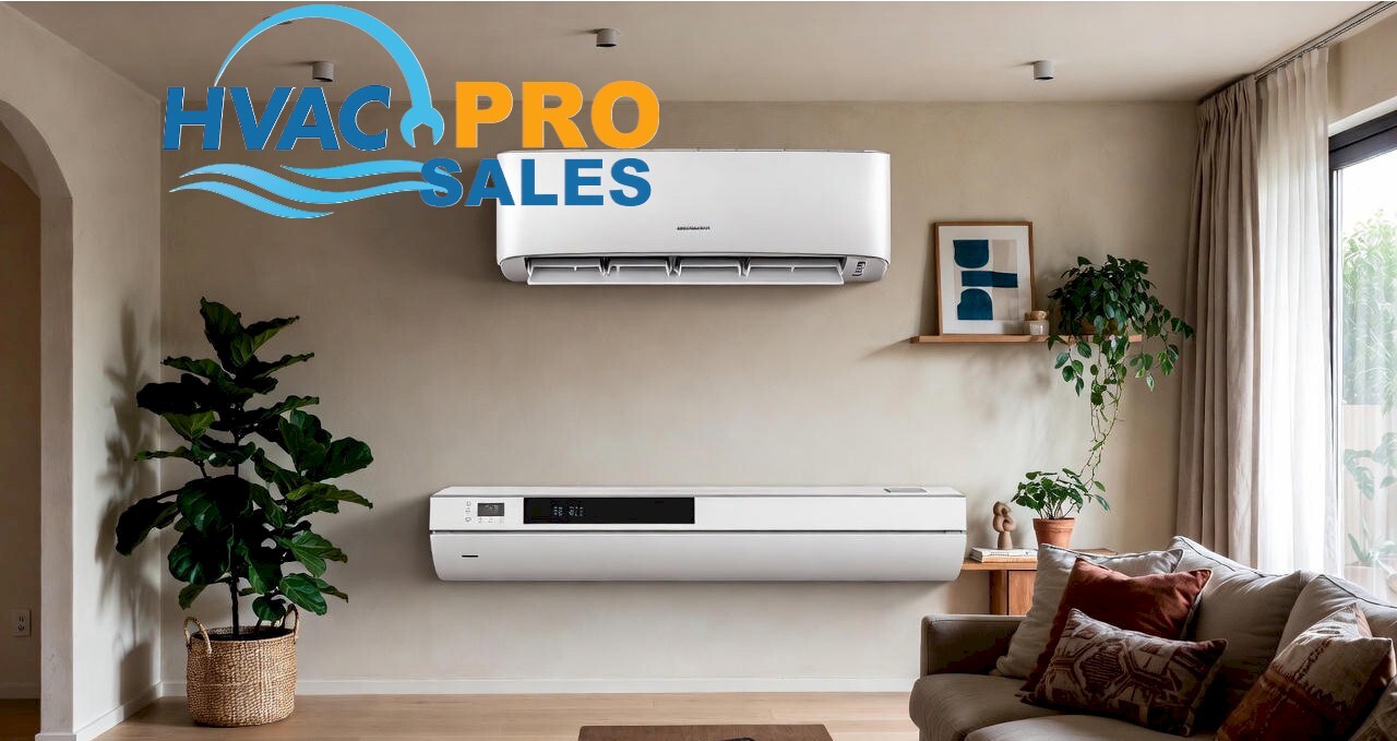 Multi-zone mini split outdoor unit connected to multiple indoor heads