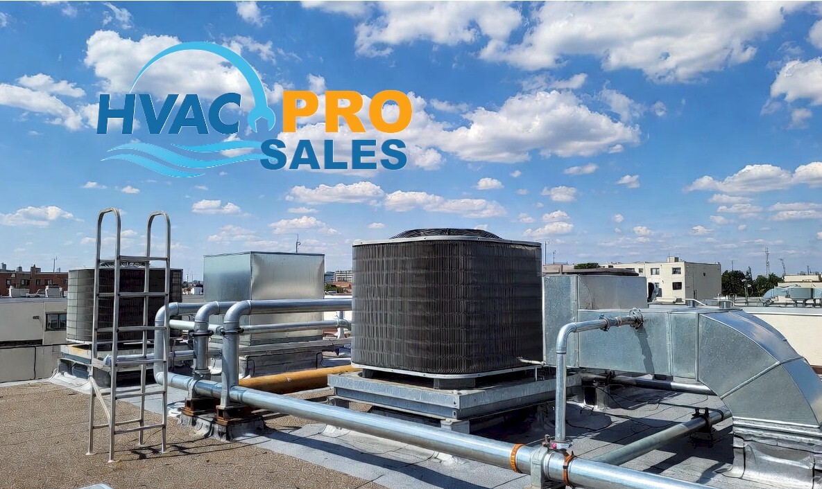 Commercial rooftop packaged HVAC unit installed on building roof